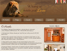 Tablet Screenshot of hotelpodlwem.com